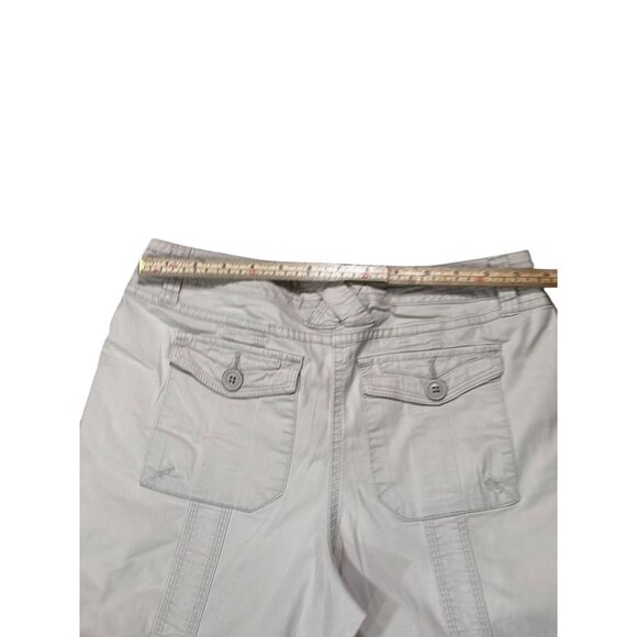 Style & Co Womens Petite Cargo Pants 6P Beige Cotton Blend - Picture 8 of 9